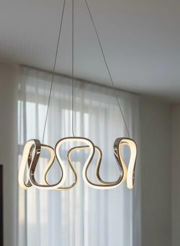 3 Renk Kıvrım Model Led Avize