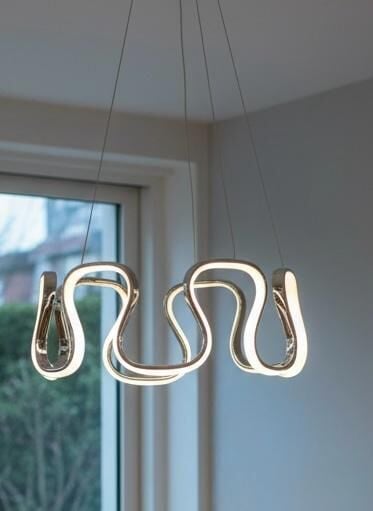 3 Renk Kıvrım Model Led Avize