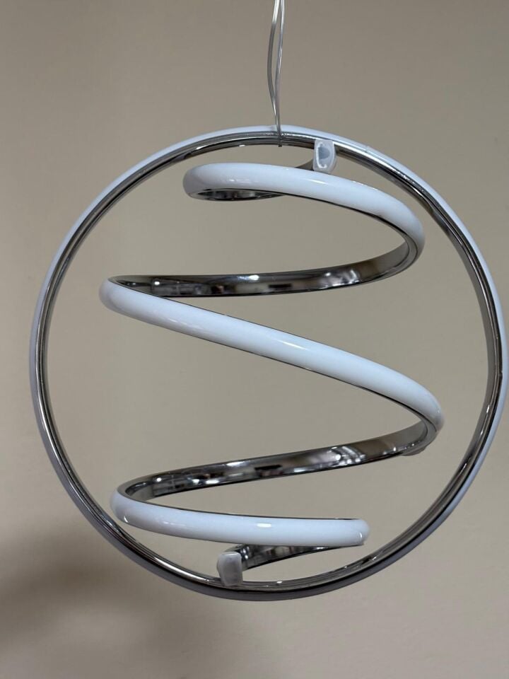 3 Renk Yuvarlak Dünya Model Led Avize