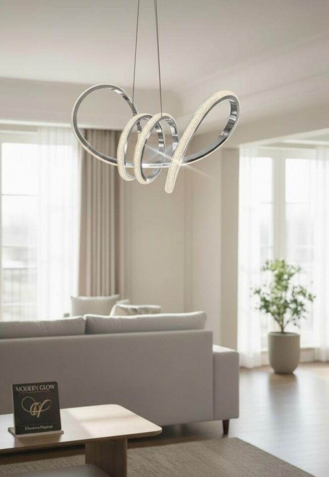 3 Renk Kelebek Model Led Avize