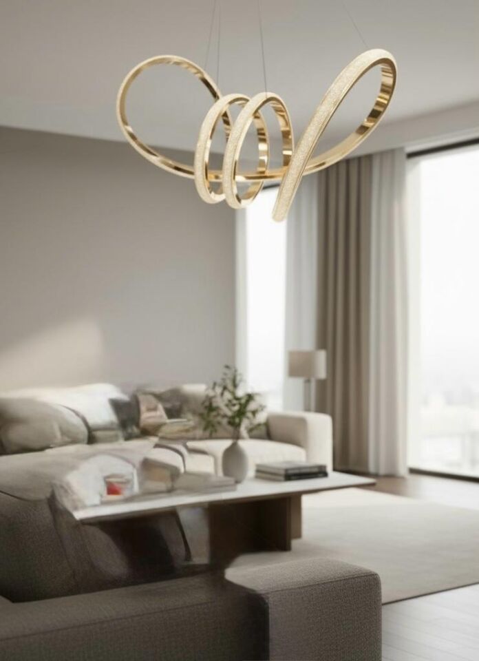 3 Renk Kelebek Model Led Avize