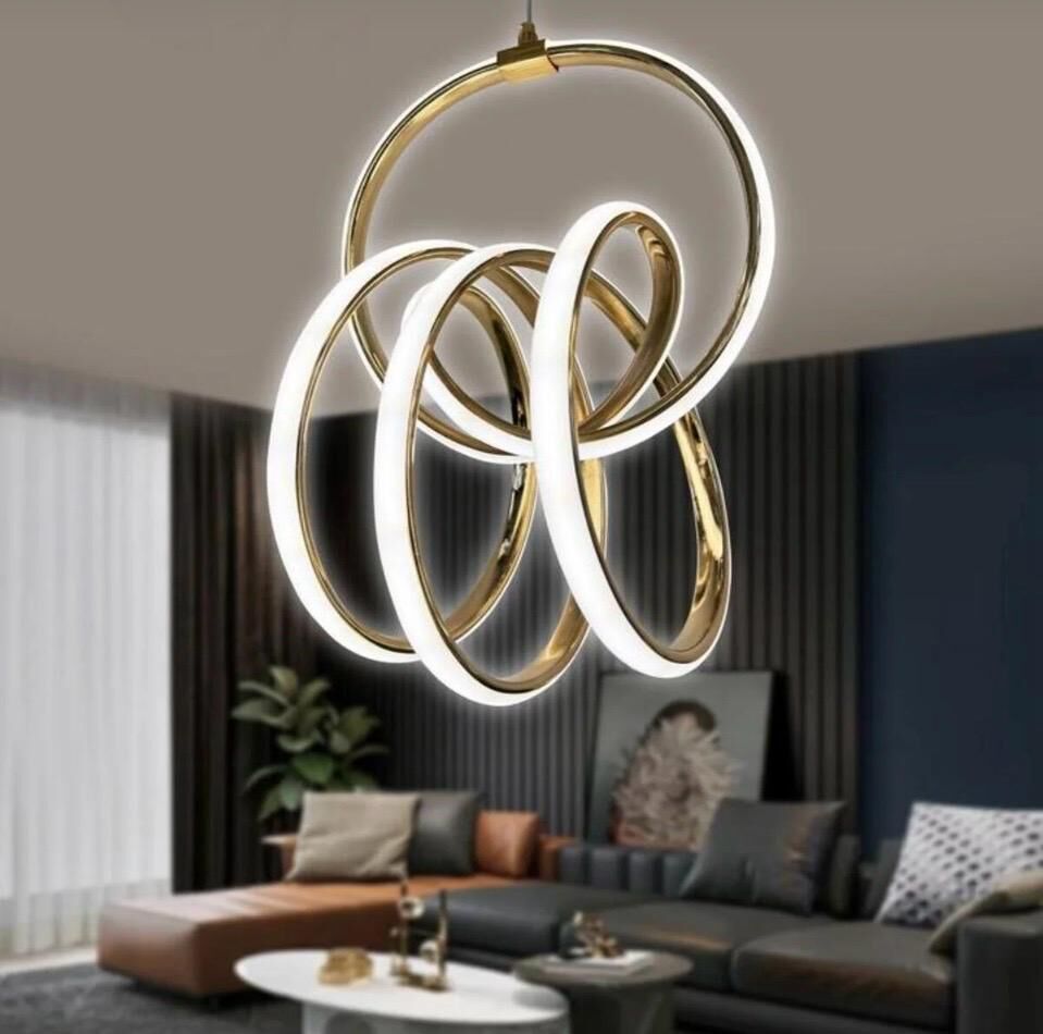 3 Renk Focus Model Kıvrımlı Led Avize