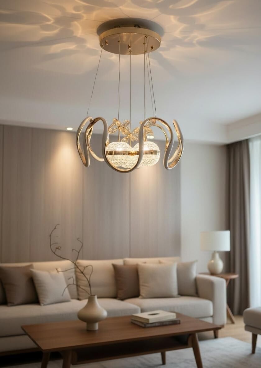 3 Renk 3 Toplu Ahtapot Model Led Avize