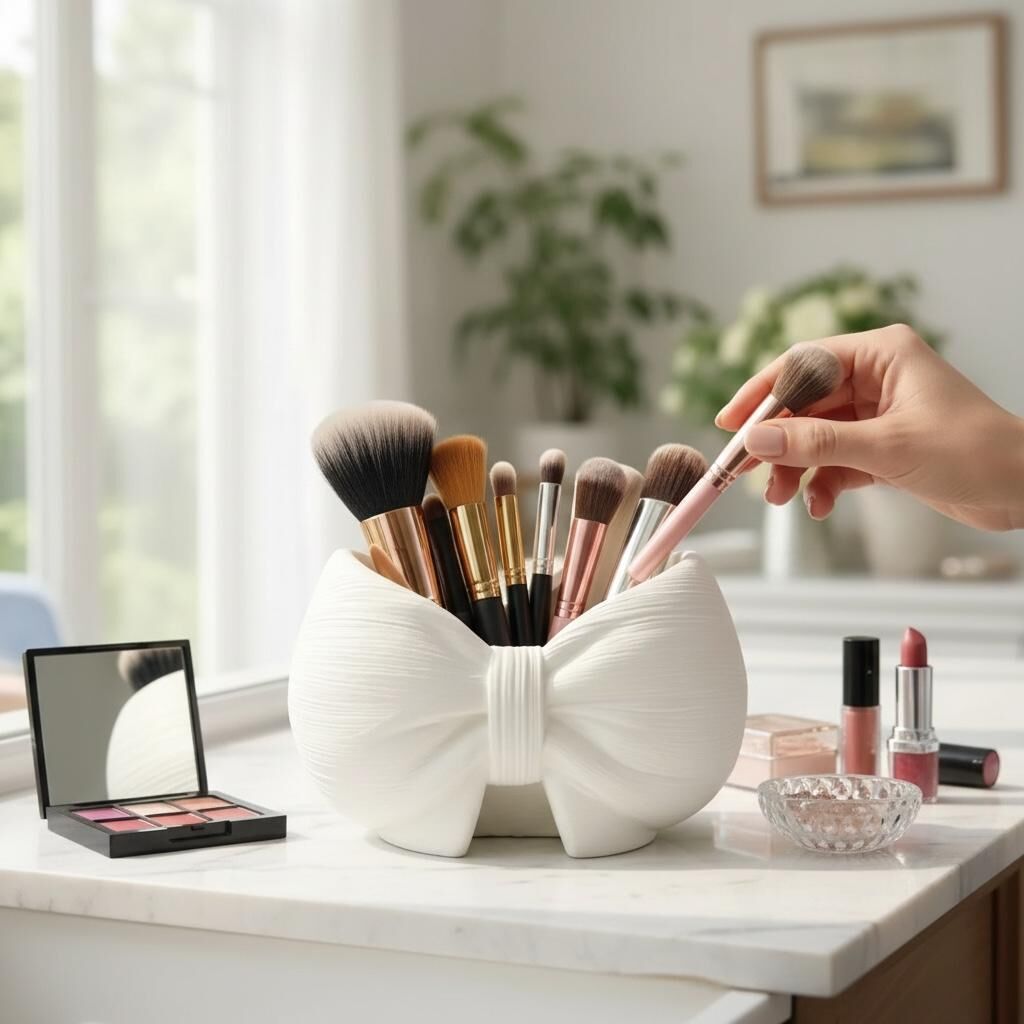 Dekoratif Fiyonk Model Fırçalık ,Kalemlik