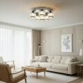 3 Renk  6 Toplu Kumandalı Led Avize